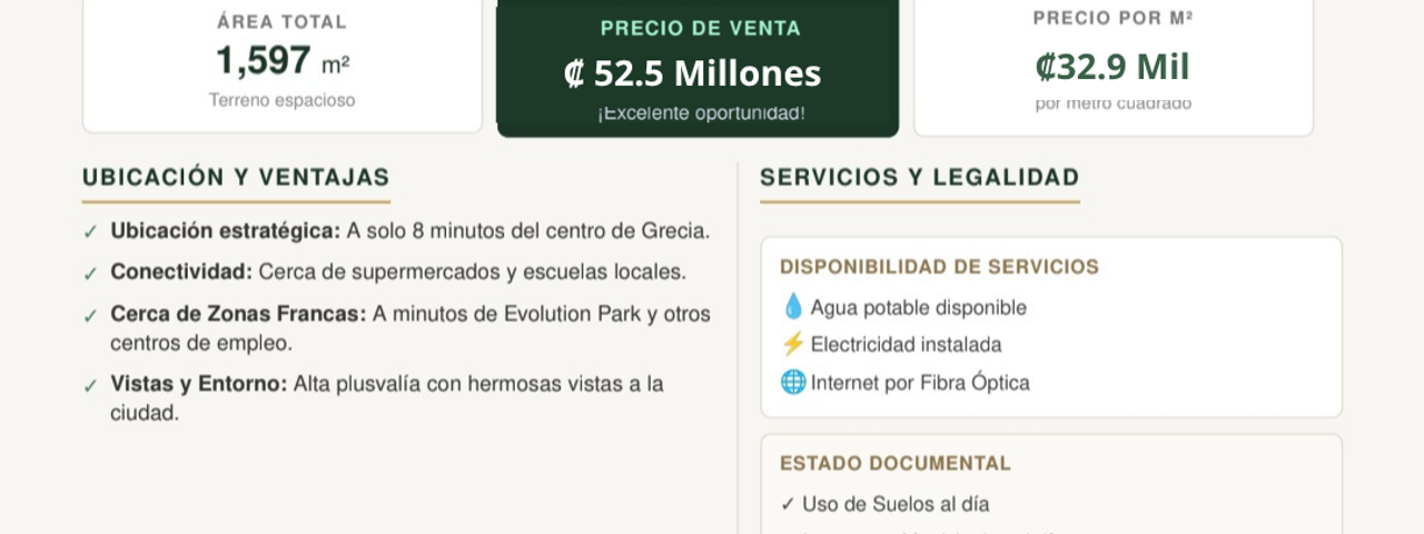 Lote en la Arena de Grecia — foto 1 de 5