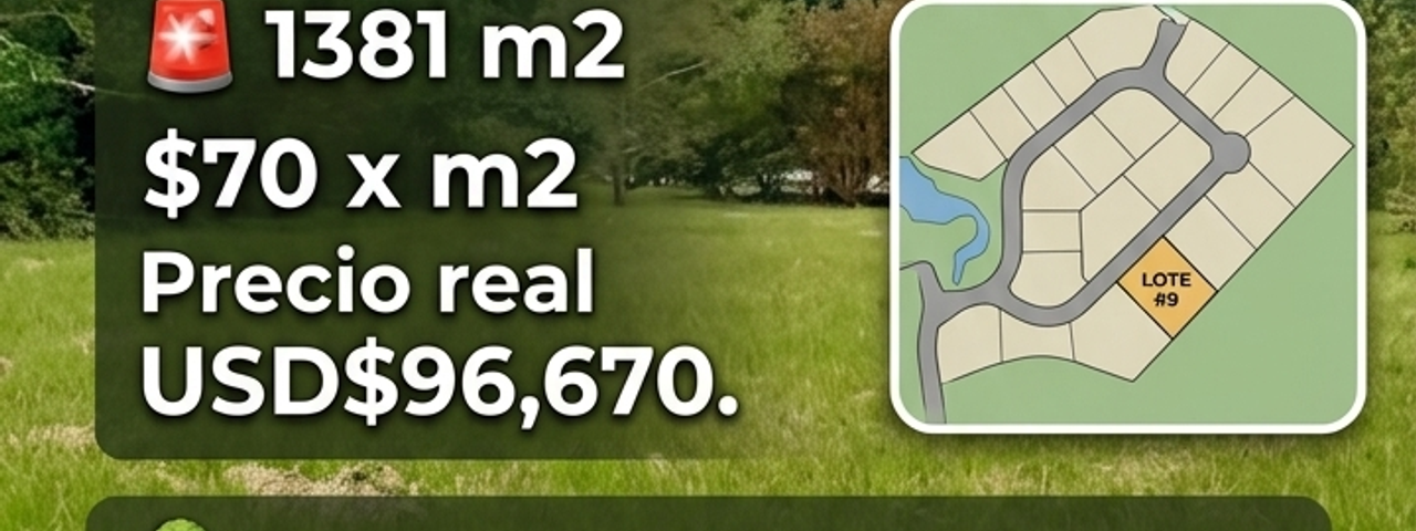 Lote 1381 m2 Bajos del Toro Sarchi — foto 1 de 5