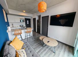 Alquiler de apartamento amoblado con parqueo y bodega, piso 22, Torre Scret Sabana, SECRT Sabana, San José Province, San José, Morenos, Costa Rica