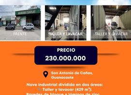 Venta Edificio Taller Cañas Guanacaste, Guanacaste Province, Cañas, Costa Rica