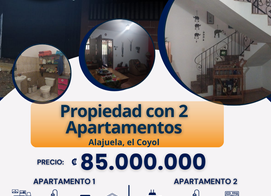 Venta 2 Apartamento Coyol Alajuela, Alajuela Province, Alajuela, El Coyol, Costa Rica