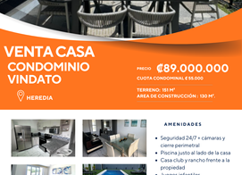 Casa Vindato Heredia, Condominio Vidanto, C. el Rincón, Heredia Province, Heredia, Esmeralda, Costa Rica