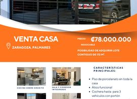 VENTA CASA ZARAGOZA PALMARES, Alajuela Province, Zaragoza, Costa Rica