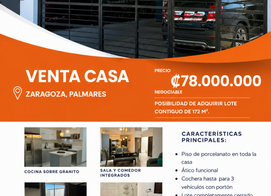 VENTA CASA EN PALMARES, Zaragoza, Alajuela Province, Palmares, Costa Rica