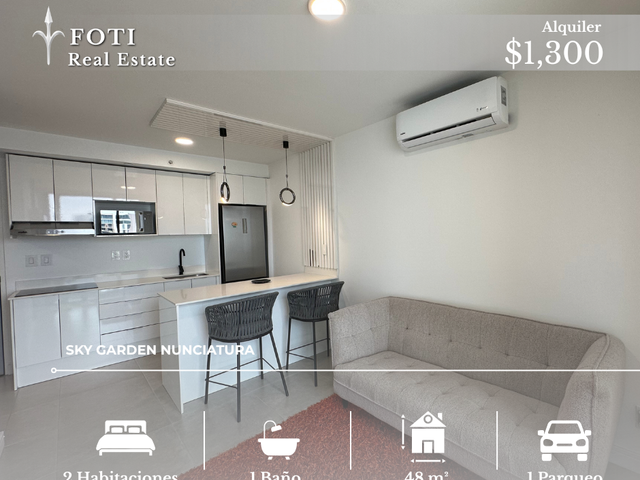 Sky Garden Nunciatura | Vista Oeste | Amueblado | Piso 12 | 2 Habitaciones — photo 1 of 18