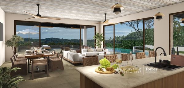 21417 - Modern house under construction, 6 bedrooms, ocean view, gated community, Guanacaste Province, Tamarindo, Costa Rica — photo 1 of 5