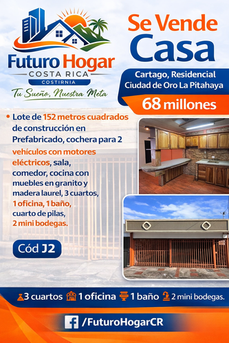 VENTA CASA CARTAGO, Cartago Province, Cartago, Costa Rica — photo 1 of 5
