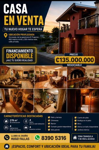 Casa en venta, Urbanizacion Gonzales, San José Province, Vásquez de Coronado, Costa Rica — photo 1 of 5