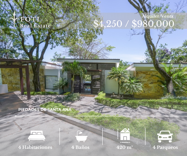 Venta y Alquiler de Residencia de Lujo en Condominio Montaña del Sol, Piedades de Santa Ana, San José Province, Santa Ana, Costa Rica — photo 1 of 5